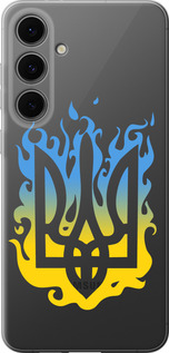 Чехол для Samsung Galaxy S24 FE Герб v1 (Жовтий)