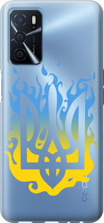 Чехол для Oppo A54s Герб v1 (Желтый)