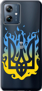 Чехол для Motorola Moto G54 Power Герб v1 (Желтый)