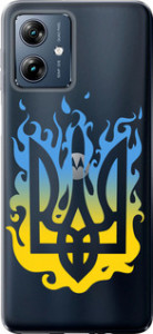 Чохол для Motorola Moto G54 Power Герб v1 (Жовтий)