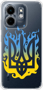 Чехол для Infinix Hot 50i Герб v1 (Жовтий)