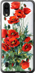 Чехол для ZTE Blade A5 2020 Маки (Белый)