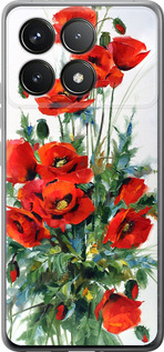 Чехол для Xiaomi Redmi K70 Pro Маки (Белый)