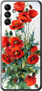 Чехол для Samsung Galaxy A04s Маки (Білий)