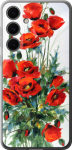 Чехол для Samsung Galaxy S24 FE Маки (Белый)