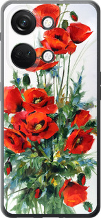 Чехол для OnePlus Nord 3 Маки (Белый)