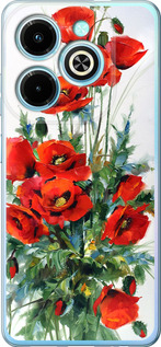 Чохол для Infinix Hot 40i Маки (Білий)