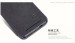 Кожаный чехол (книжка) Nillkin Fashion series для HTC One / M7 (+ пленка) (Черный) в магазине vchehle.ua