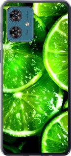 Чохол для Motorola Moto G54 Зелены дольки лимона (Зелений)