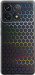 Чехол для Xiaomi Redmi K70 Переливающиеся соты (Черный)