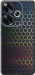 Чехол для Xiaomi Poco F6 Переливающиеся соти (Чорний)