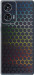 Чехол для Motorola Edge 50 Fusion Переливающиеся соты (Черный)