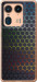 Чехол для Motorola Edge 50 Ultra Переливающиеся соты (Черный)