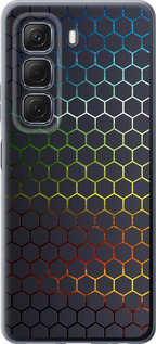 Чехол для Infinix Hot 50 4G Переливаючи соти (Чорний)