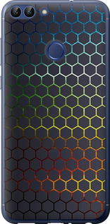 Чохол для Huawei P Smart Переливаючі соти (Чорний)