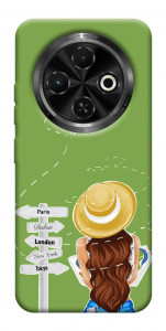 Чехол Travel girl для TECNO Spark 30C (KL5n)