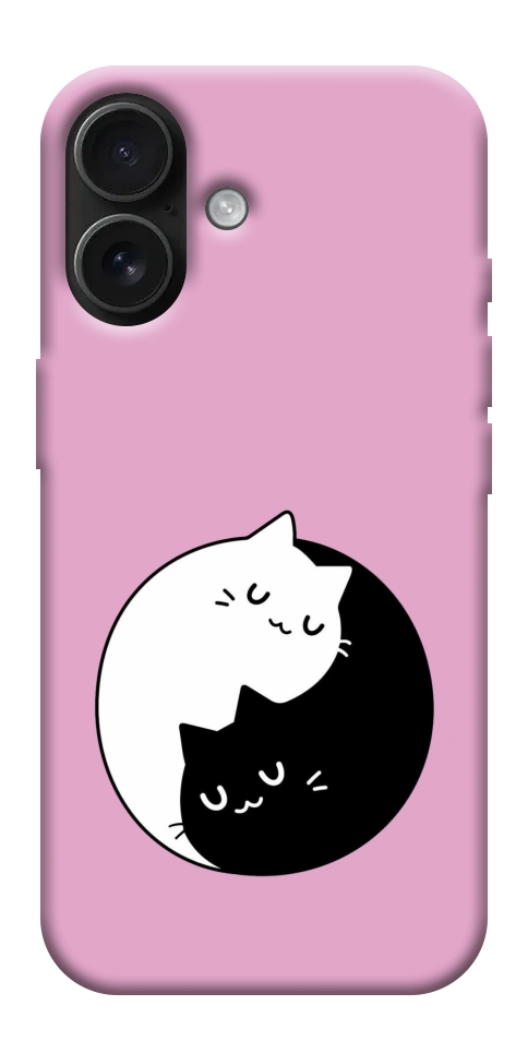 Чохол Коти інь-янь для iPhone 17