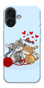 Чохол Два коти Love для iPhone 17