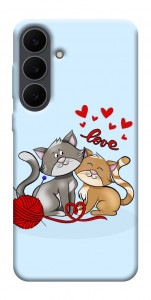 Чехол Два кота Love для Galaxy S25 FE