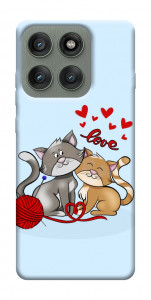 Чохол Два коти Love для Motorola Edge 60 Pro