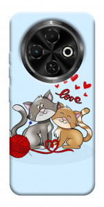 Чехол Два кота Love для TECNO Spark 30C (KL5n)