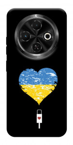 Чехол З Україною в серці для TECNO Spark 30C (KL5n)