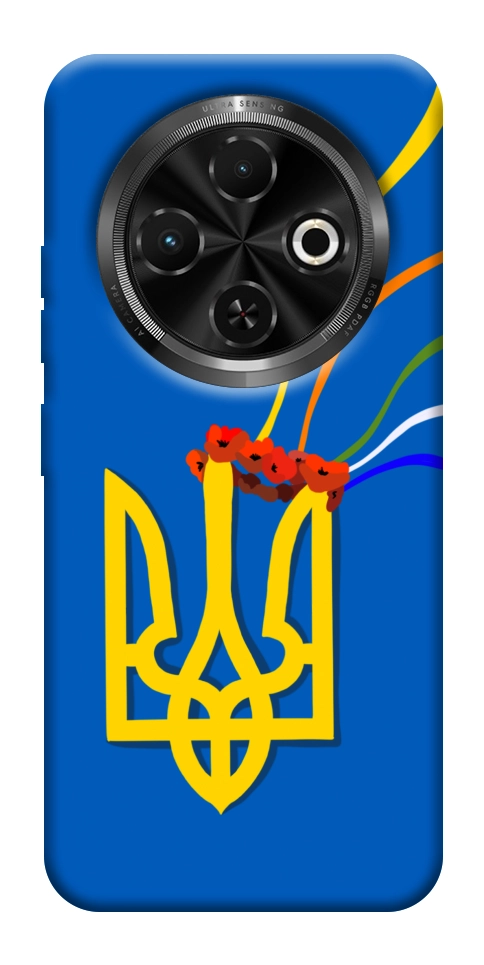 Чехол Квітучий герб для TECNO Spark 30C (KL5n)