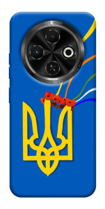Чехол Квітучий герб для TECNO Spark 30C (KL5n)
