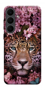 Чехол Леопард в цветах для Galaxy S25 FE
