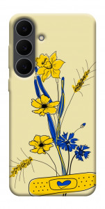 Чехол Українські квіточки для Galaxy S25 FE