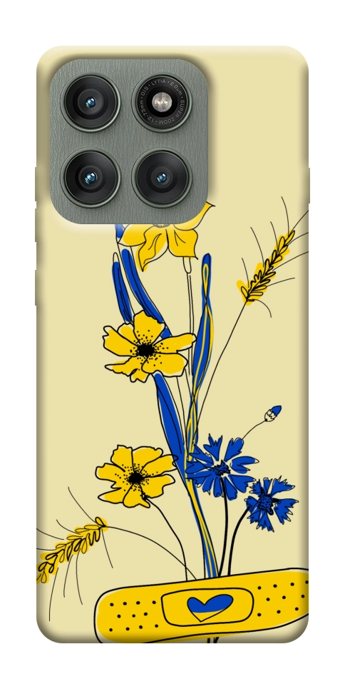 Чохол Українські квіточки для Motorola Edge 60 Pro