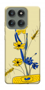 Чохол Українські квіточки для Motorola Edge 60 Pro