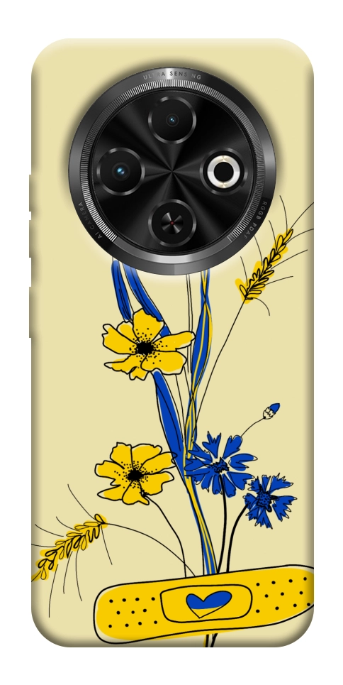 Чехол Українські квіточки для TECNO Spark 30C (KL5n)