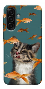 Чохол Cat with fish для Galaxy A17 5G