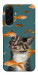 Чохол Cat with fish для Galaxy A17 5G