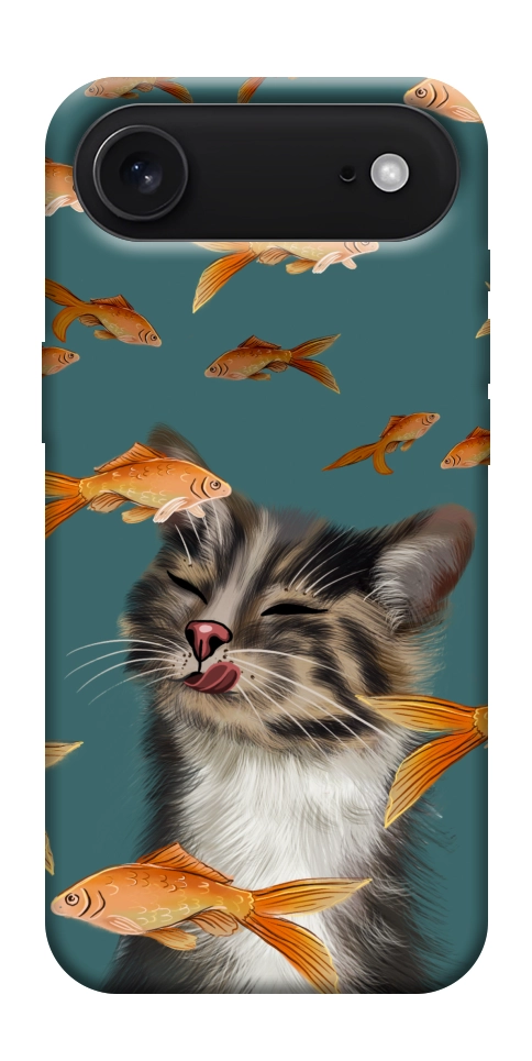 Чохол Cat with fish для iPhone 17 Air