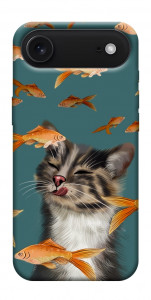 Чохол Cat with fish для iPhone 17 Air