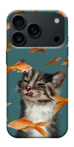 Чехол Cat with fish для iPhone 17 Pro Max