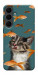 Чехол Cat with fish для Galaxy S25 FE