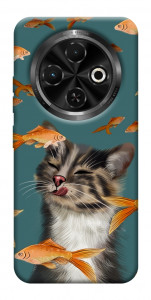Чехол Cat with fish для TECNO Spark 30C (KL5n)