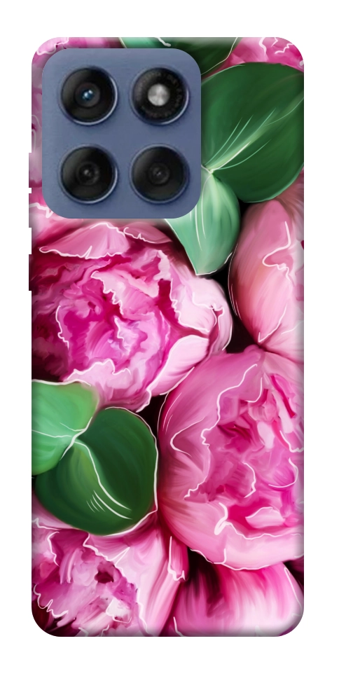 Чохол Пахкі півонії для Motorola Edge 60 Fusion
