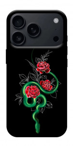Чохол Snake in flowers для iPhone 17 Pro Max