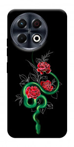 Чохол Snake in flowers для TECNO Spark 30 Pro (KL7)