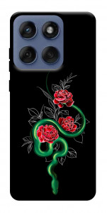 Чохол Snake in flowers для Motorola Edge 60 Fusion