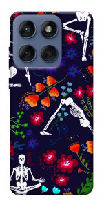Чохол Yoga skeletons для Motorola Edge 60 Fusion