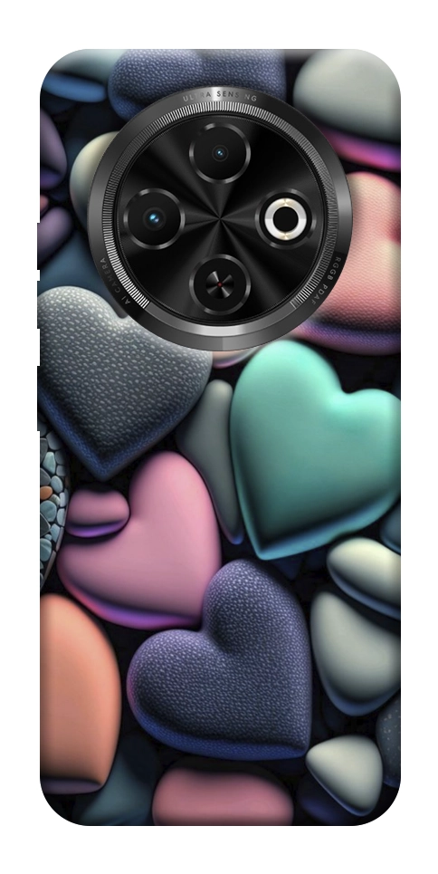 Чехол Каменные сердца для TECNO Spark 30C (KL5n)