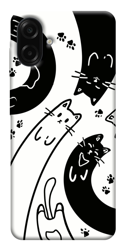 Чохол Чорно-білі коти для Galaxy A07