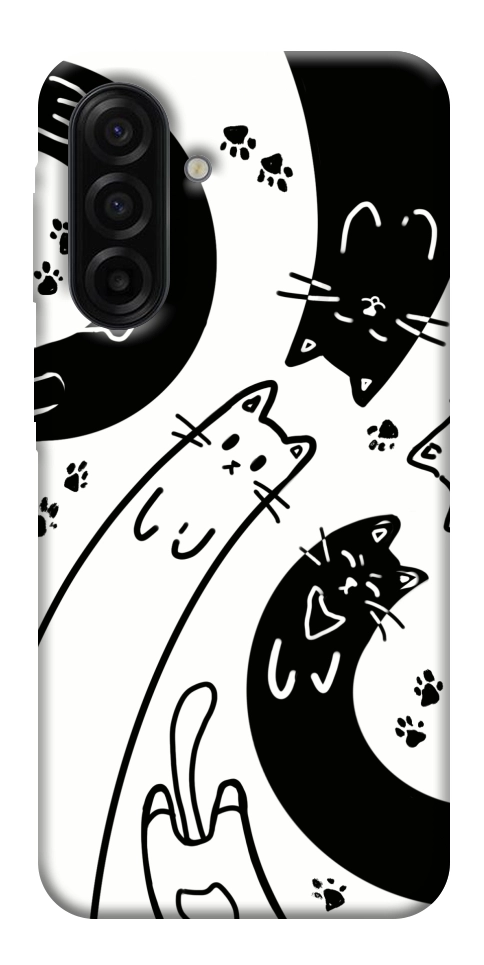Чохол Чорно-білі коти для Galaxy A17 5G