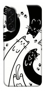 Чохол Чорно-білі коти для Galaxy A17 5G