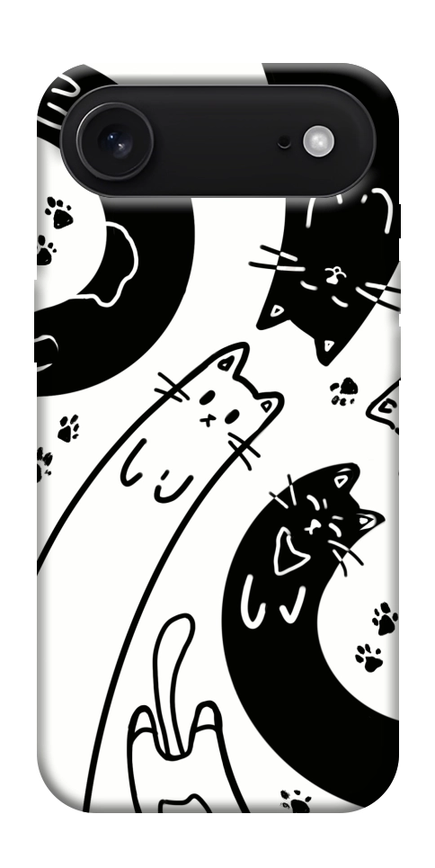 Чохол Чорно-білі коти для iPhone 17 Air